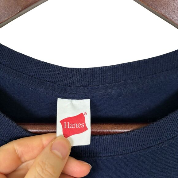 Hanes Navy Blue Woolworth Bon-Ton T-Shirt Men’s XL Lancaster, PA Collectors - Picture 3 of 4